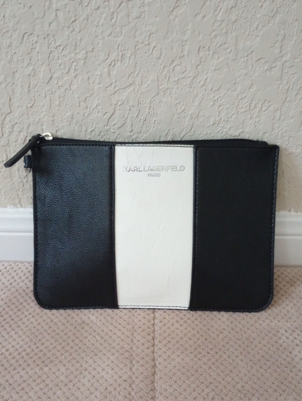 Karl Lagerfeld Zip Clutch Pouch